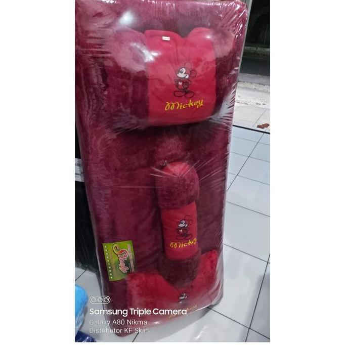 TERLARIS KASUR BULU KARAKTER BERKUALITAS UKURAN 140X180 CM