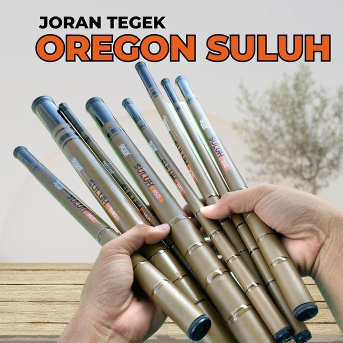 Tegek Ros Pendek Suluh & Tanoshii Spek Lentur berbahan fiber joran pancing