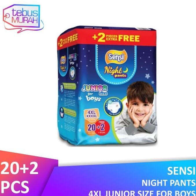 NEW SENSI NIGHT PANTS BOYS 4XL (20+2) ORI