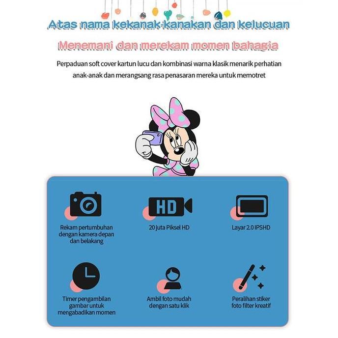 GUNEMANE Kids Camera/Kamera Anak /Mini Digital /Mini Camera /For Kids Camera Foto Video / Kamera Dig