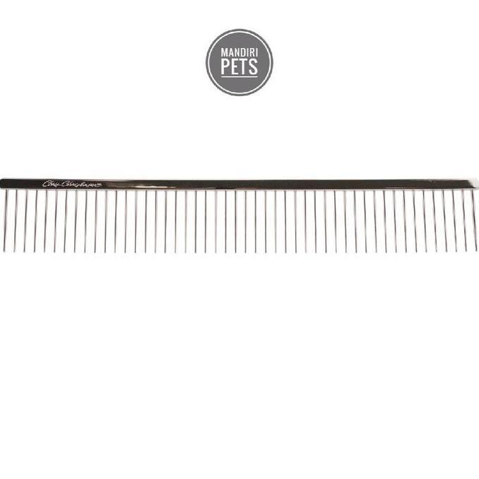 BEBAS ONGKIR - Chris Christensen 9 inch Coarse Poodle Style Buttercomb - Sisir Bulu Anjing Poodle