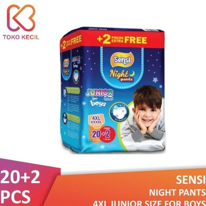 NEW SENSI NIGHT PANTS BOYS 4XL (20+2) ORI