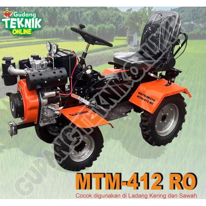 Mesin Traktor Mini 4 Roda MATSUMOTO MTM 412 RO / Mesin Traktor Bajak Sawah Kebun Kering Basah Cultiv