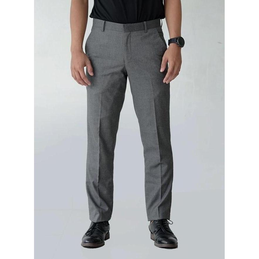 Celana Panjang Formal Celana Panjang Formal Pria Abu Slimfit Andre Laurent