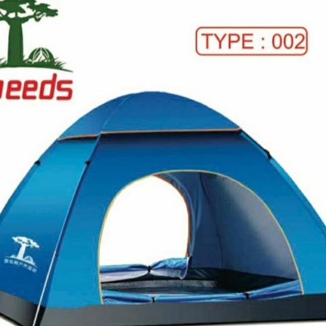 Tenda Camping Kemah 4 Orang Bisa Lipat Portable Kualitas Premium