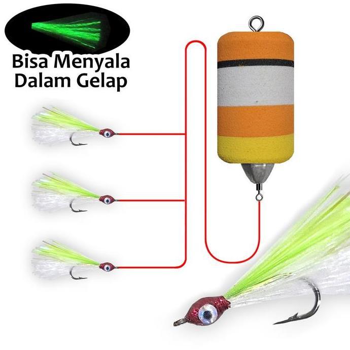 Pelampung Sabiki Umpan Memancing Ikan Baby GT Casting Talang Pancing Mahi Baramundi Marlin Viral