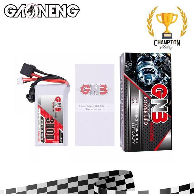 GAONENG battery 3000 mah lipo 2S 7.4V 5C 10C DJI goggles baterai li-po