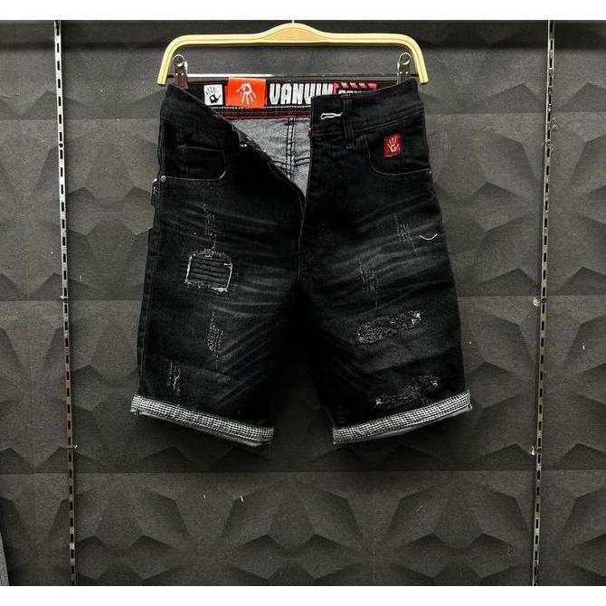 Eighteen Mamima-Celana Jeans Eighteen Mamima Celana Pendek Pria Bahan Denim