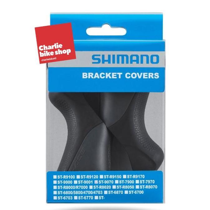 Bracket Covers Shimano Dura Ace ST-9070 Di2 Karet Hood Black