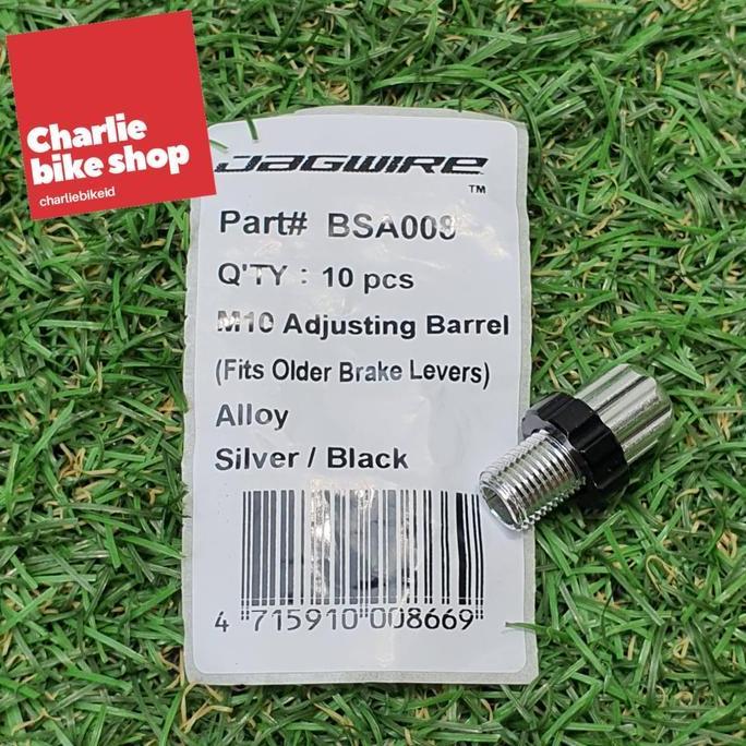 JAGWIRE M10 Brake Lever Adjusting Barrel Alloy Silver Black BSA008