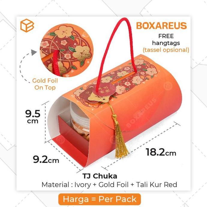 TERMURAH - Hampers Imlek CNY Packaging Box Toples Jar Kue Kering | TJ CHUKA