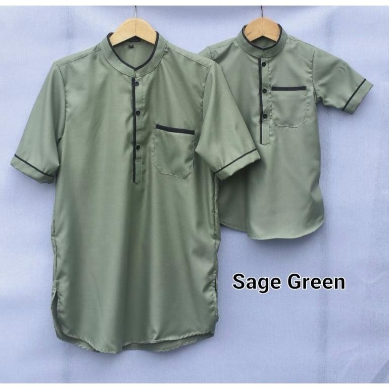 OFFICIAL BAJU KOKO KURTA COUPLE AYAH DAN ANAK LAKI LAKI LILAC LEMON MUSTARD