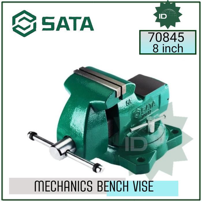 RAGUM 8 INCH MECHANICS BENCH VISE - 70845 SATA TOOLS