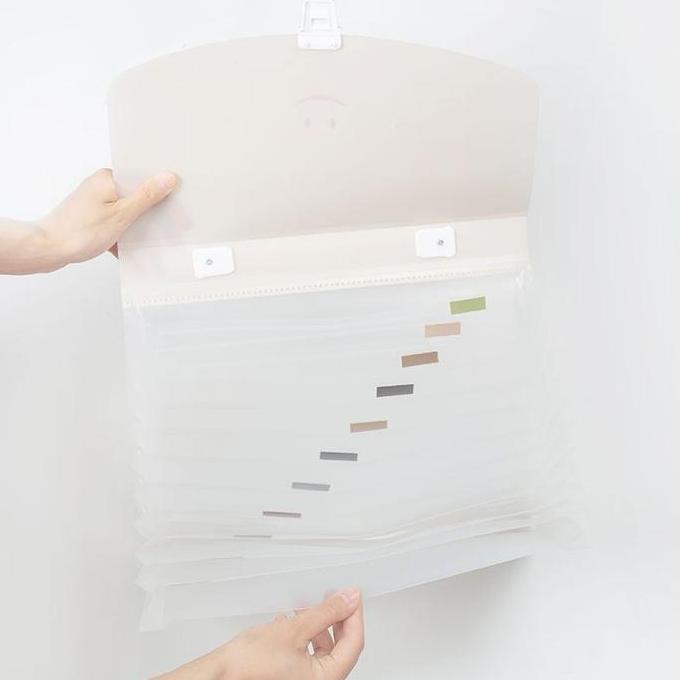 map plastik dokumen A4 13 slot /Map Folder A4/map Keeper Pocket Lucu / MODEL TAS MP-01 Stationery BS