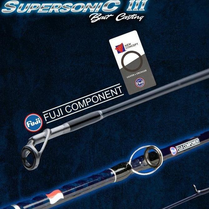 Joran Pancing BC Daido Supersonic III 3 180cm Pro Series Baitcasting (4-12lbs - 10-20lbs) Fuji Murah