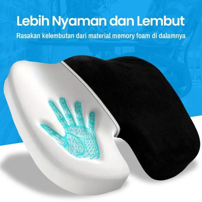 Bantal Duduk Tulang Ekor Memory Foam Seat Cushion