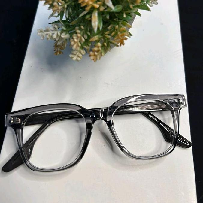 Promo (Beli 1 Gr4Tis 1)Frame Kacamata Model Kotak Cewe Cowo Frame Lensa Anti Radiasi Minus Normal Ph