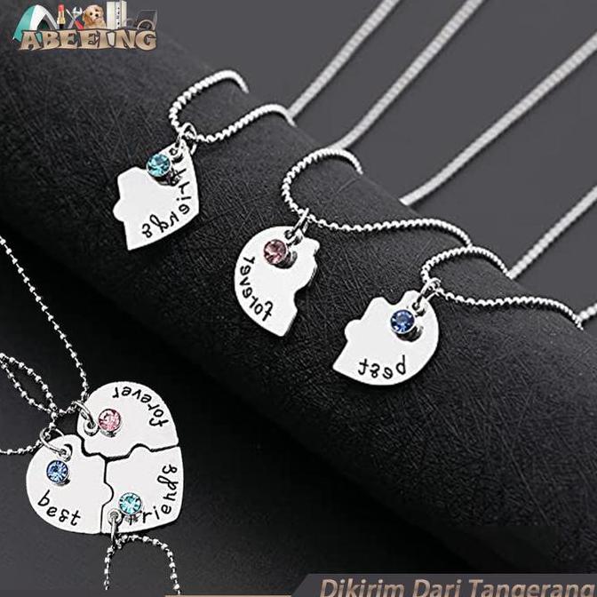 WINTURY Kalung Persahabatan 3 Orang Magnet Kalung Best Friend Forever
