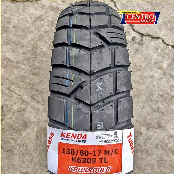 KENDA K6309 130/80-17 BAN TUBELESS DUAL PURPOSE,untuk Motor Touring