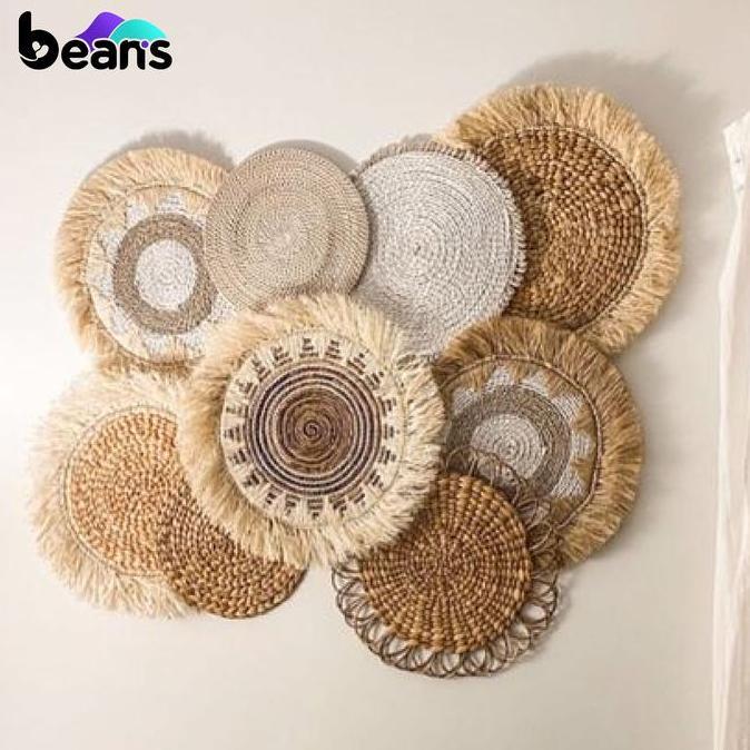 TERLARIS BEANS HIASAN DINDING ANYAMAN ECENG GONDOK - WALLDECOR - DEKORASI