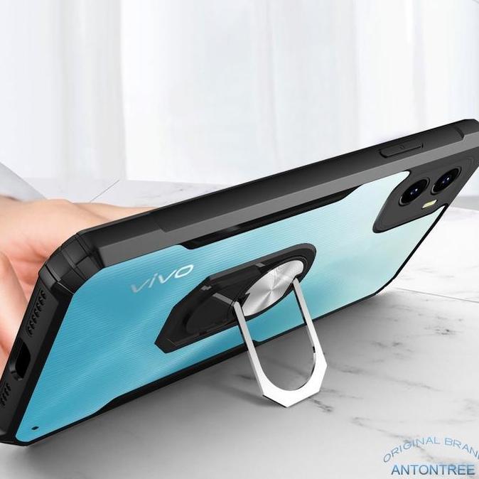 Ready Case untuk Asus Zenfone MAX PRO M1 M2   i-Ring Standing Transparan CLEAR Armor Fuze Bening Wit