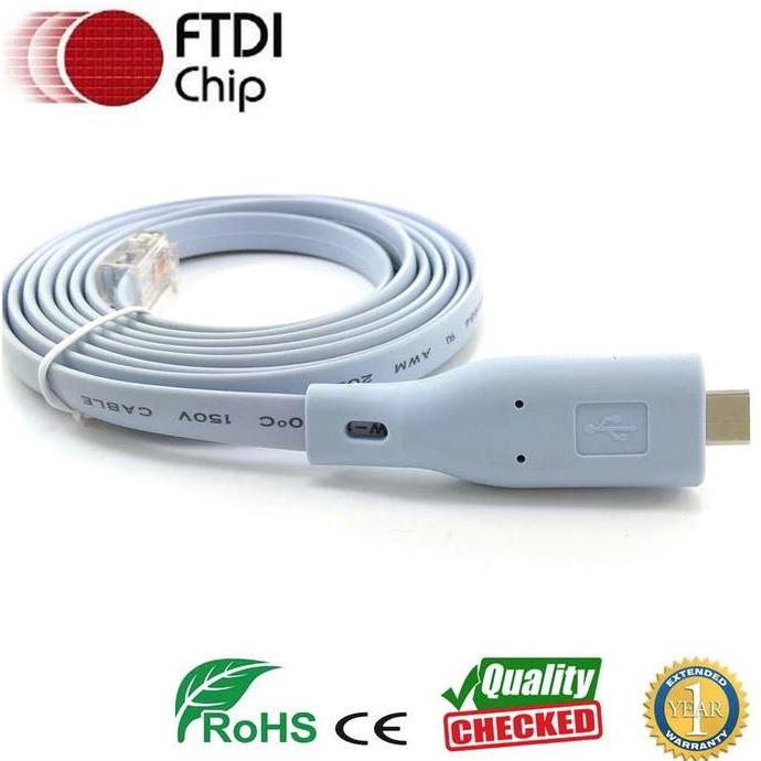 FTDI Type C USB RS232 to RJ45 Console Cable Cisco Fortinet Macbook Mac