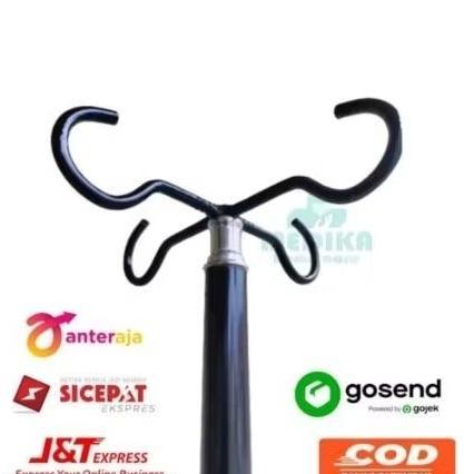 Tiang infus portable 4 gantungan bisa dilipat masuk tas | tiang lebih kokoh | tinggi 210cm | hanger 