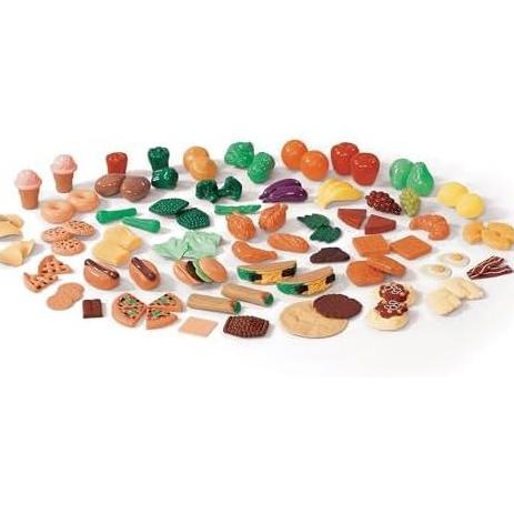 Step2 101-Piece Play Food Assortment, Pretend Kitchen Playset, Vegetables, Fruit, Dessert