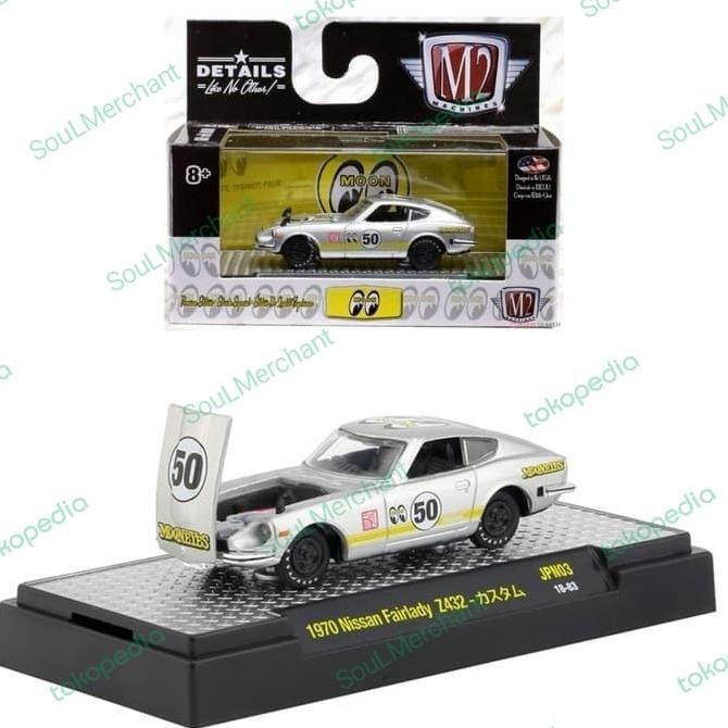 M2 MOONEYES 1970 NISSAN FAIRLADY Z432 SILVER - SKYLINE M2 MACHINES