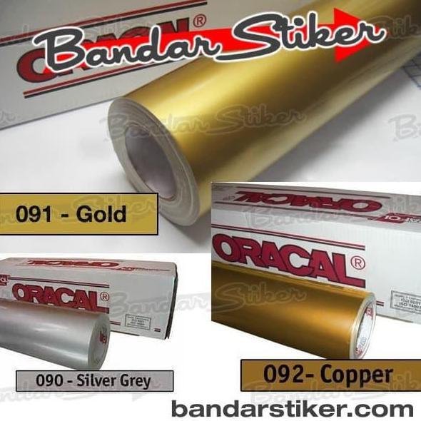 Oracal 651 Gloss Matte Doff Warna Silver Gold Copper Meteran