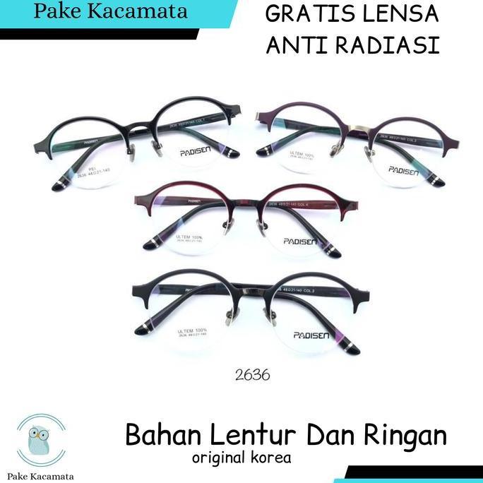 Frame Kacamata Pria Padisen 2636 Ringan Dan Lentur