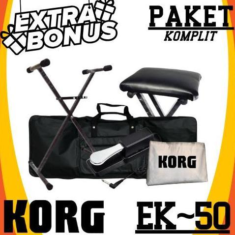 Korg EK-50 61-keys Entertainer Keyboard KOEG EK50 Keyboard Portable Paket