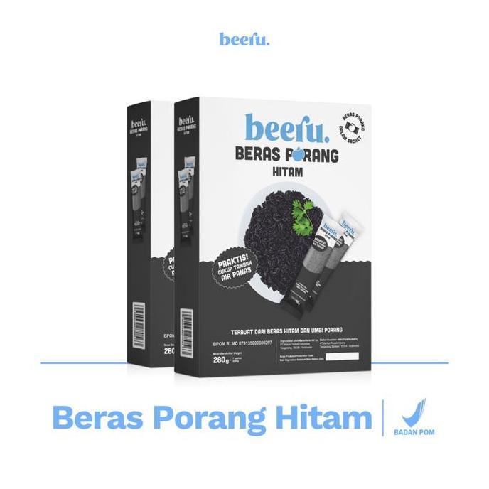 Beeru Beras Porang Hitam Isi 2 Box - Shirataki Konjac Rice