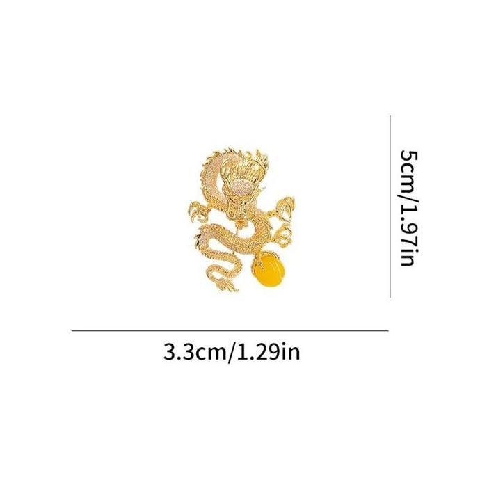 Bros Naga Kristal Bross Hijab Naga Bola Kuning Bros Jas Wanita Pin Jas Pria Lapel Pin Bros Jas