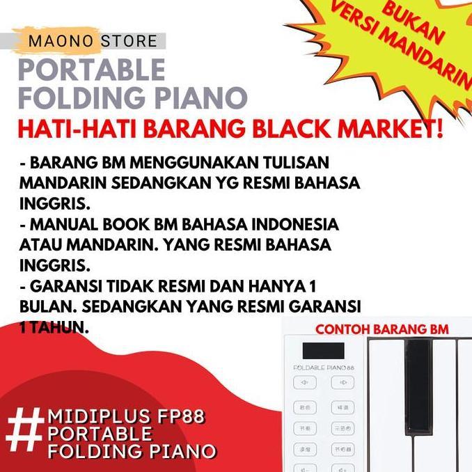 MIDIPLUS FP88 PORTABLE FOLDABLE PIANO LIPAT BUAT LATIHAN DAN RECORDING