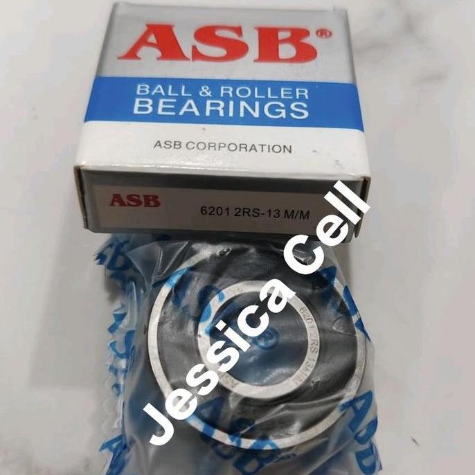 BALL BEARING 6201-2RS/13 ASB SPECIAL BORE DIAMETER 13MM