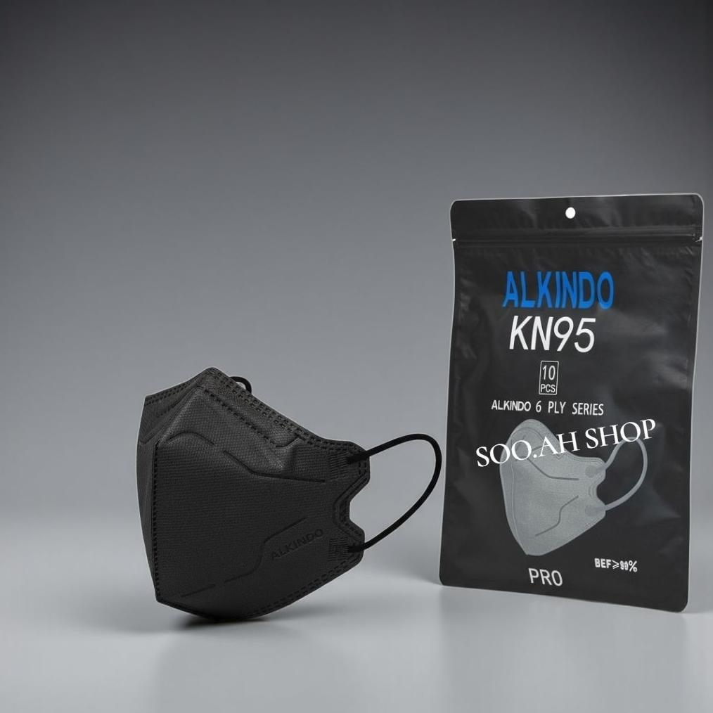 MASKER KN95 PRO ALKINDO 6PLY SINGLE INDIVIDUSL 5PACK 50PCS terlaris