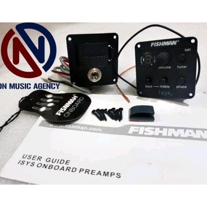 preamp spull gitar bass / preamp EQ Equalizer fishman isys+/ tuner
