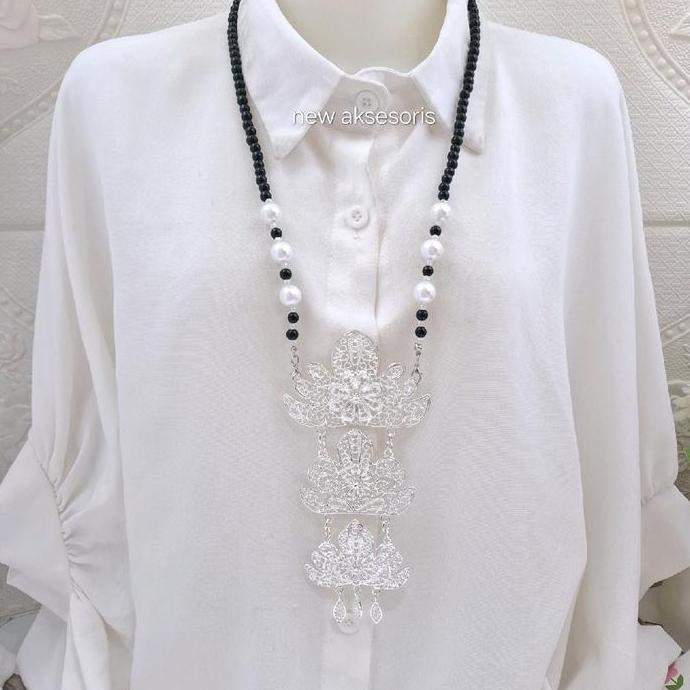 Kalung Kebaya Etnik Bros Kutubaru Modern Pin Baju Bodo Bugis Makasar Aksesoris Pakaian Adat Nusantar