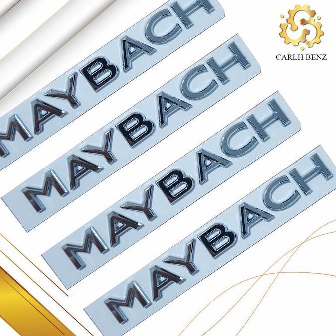 EMBLEM MAYBACH CHROME GRADE A / EMBLEM TULISAN MAYBACH MERCEDES BENZ