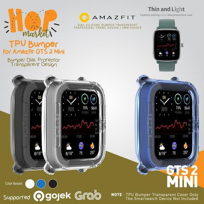Rubber Case TPU Soft Bumper Cover Protector for Amazfit GTS 2 MINI (Casing GTS2 Mini Silikon Pengama