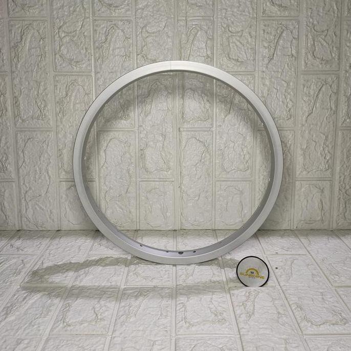 Rims Velg 16 Inch Lubang Ruji 20H Alloy Silver Sepeda Anak BMX Mini Valve AV Brake Line Bisa V dan U