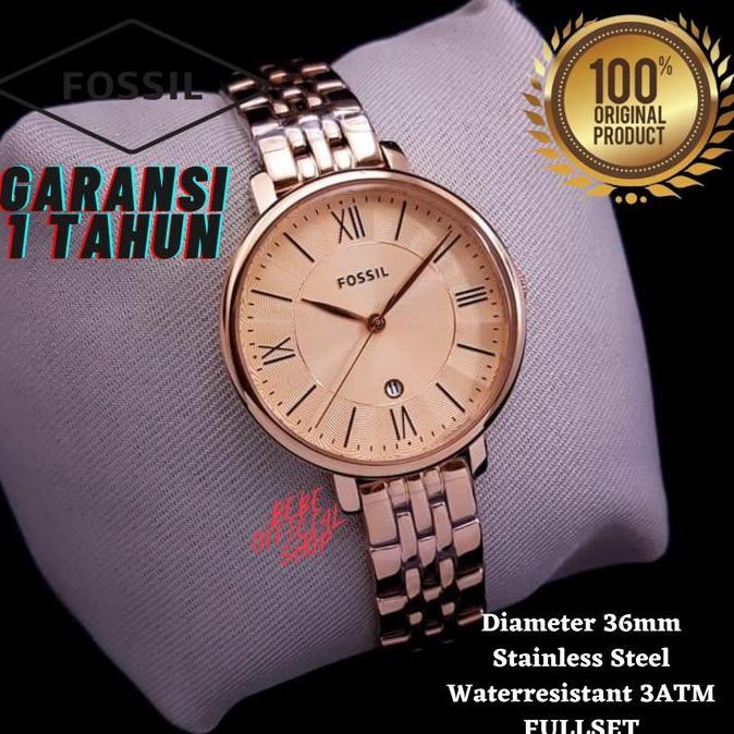 [ORIGINAL] Jam Tangan Wanita Fossil ES3435 Rosegold Original