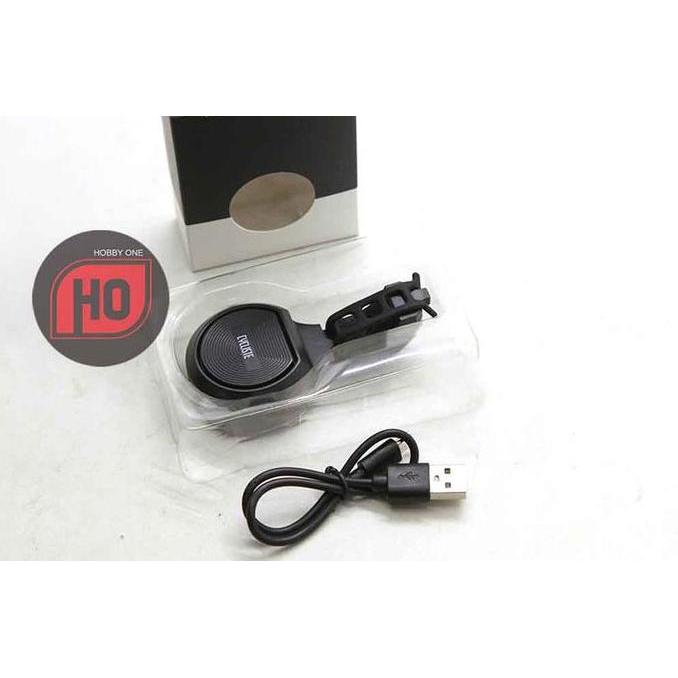CYCLISTE BICYCLE HORN ALARM Bell Electric Maxi USB Black - Bel Sepeda