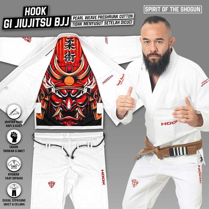 Gi BJJ Jiu Jitsu Hook, BJJ Gi Hook, Jiujitsu Gi Hook, Baju BJJ, Jujitsu Gi, Jiu Jitsu Gi 3GI