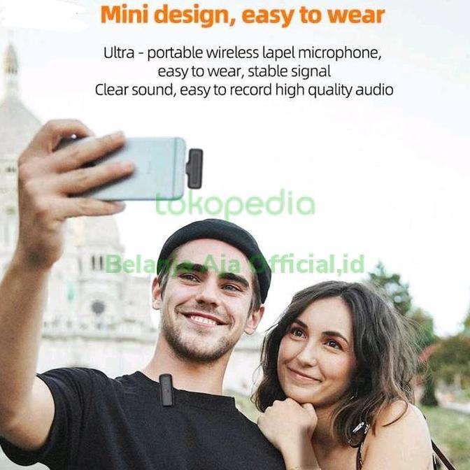 READY clip on lavalier microphone wireless mic vlog youtuber untuk podcast