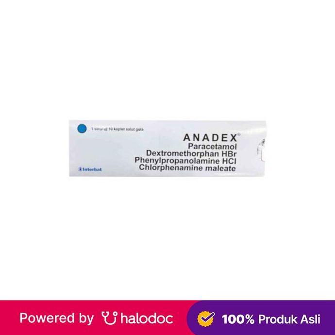 Anadex 10 Kaplet - Obat Batuk & Flu - Halodoc