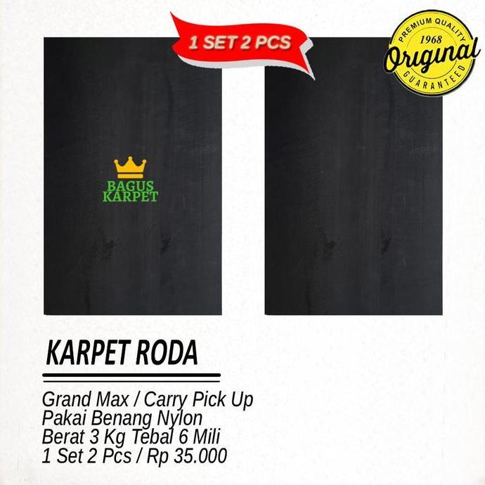 Karpet Lumpur Roda Grand Max/Carry Pick Up Tbl 6 Mm Ada Ply 1 Set 2 Pc