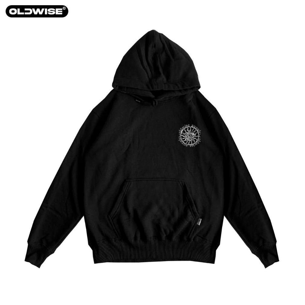 CUCI GUDANG Oldwise | Hoodie Misty | Hoodie Hitam | HOLDSPRING