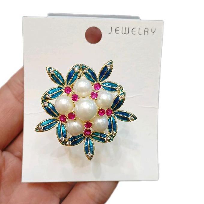 ring hijab bunga/ring hijab premium